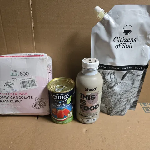 APPROXIMATELY 5 ASSORTED FOOD ITEMS TO INCLUDE - RICE, OLIVE OIL AND COFFEE