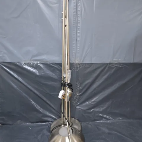 FATHER AND CHILD LED BRUSH CHROME FLOOR LAMP - COLLECTION ONLY 