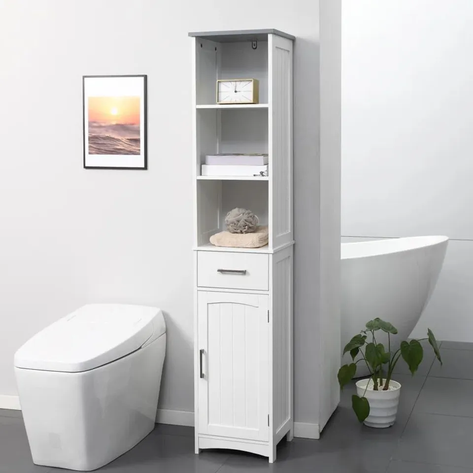 BOXED ADRIANNAH BATHROOM CABINET (1 BOX)