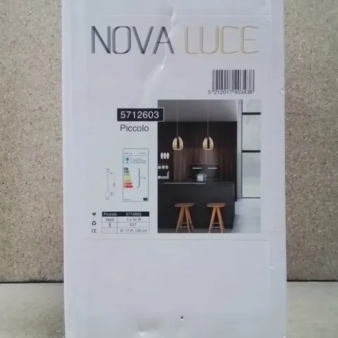 BOXED NOVA LUCE PICCOLO CEILING PENDANT- GOLD