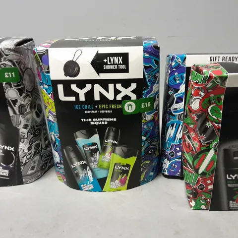 LOT OF 4 ASSORTED LYNX BOX SETS 