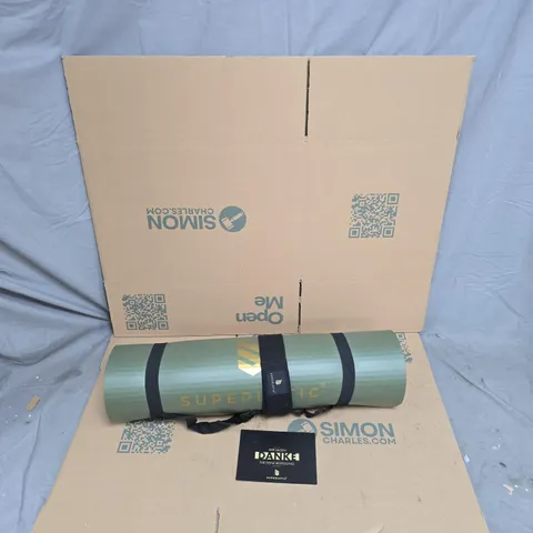 SUPERLETIC GREEN YOGA MAT WITH CARRY STRAP