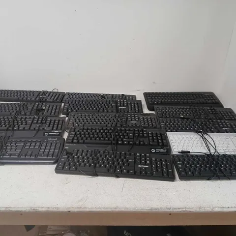 LOT OF 14 ASSORTED KEYBOARDS 