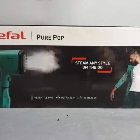 BOXED TEFAL PURE POP STEAM AND STYLE ON THE GO