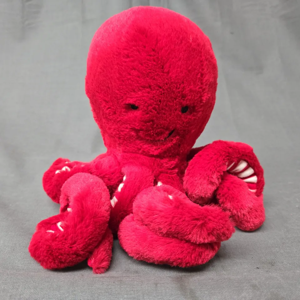 JELLYCAT I AM LITTLE CRANBERRY OCTOPUS SOFT PLUSH