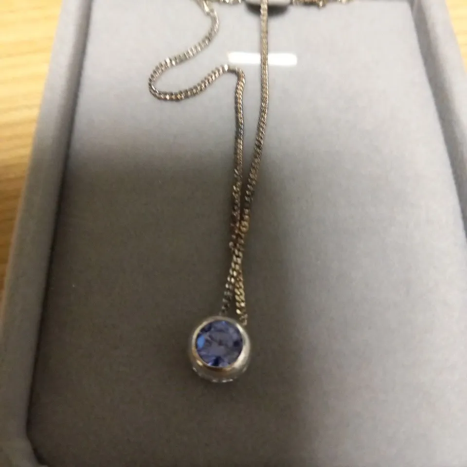 BOXED SAY IT WITH DIAMONDS BIRTHSTONE NECKLACE(DECEMBER)