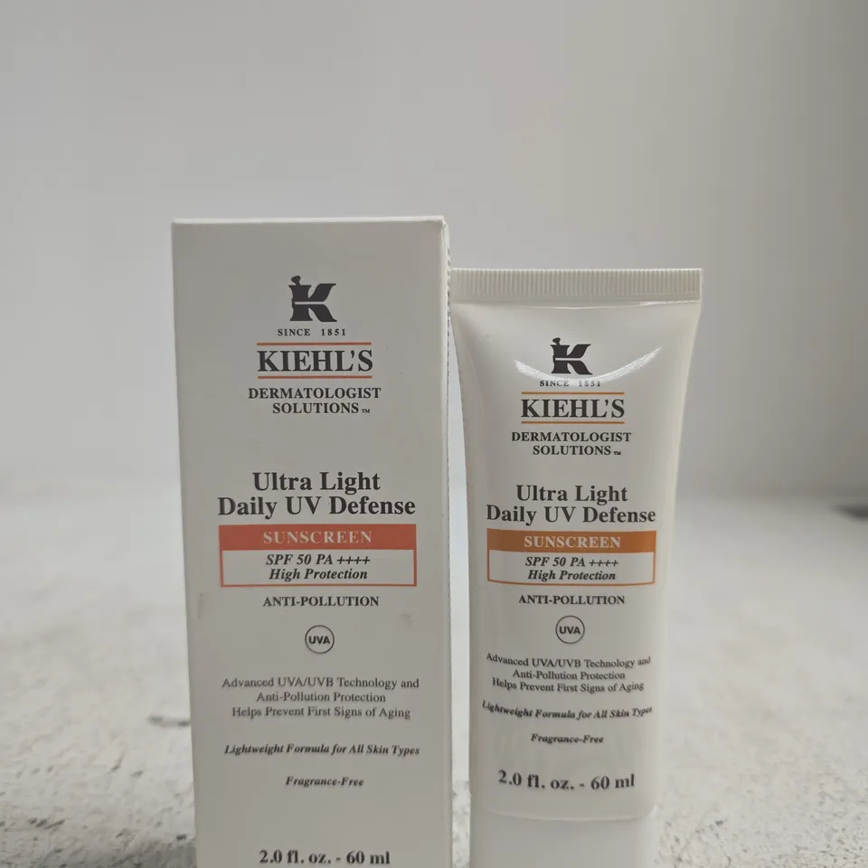 BOXED KIEHL'S ULTRA LIGHT DAILY UV DEFENSE SUNSCREEN SPF 50 PA++++ – 60 ML