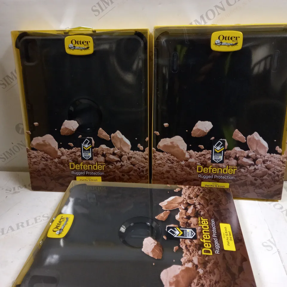 LOT OF 3 OTTER BOX DEFENDER SERIES TABLET CASES FOR IPAD PRO 12.9 INCH (3RD GEN)
