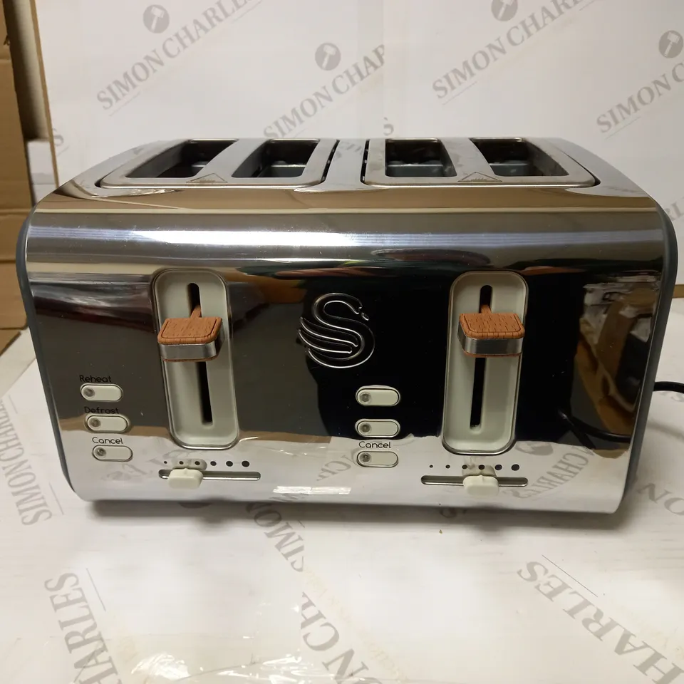 SWAN NORDIC 4-SLICE TOASTER - GREY