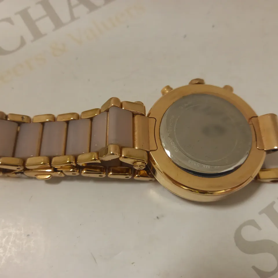 MICHAEL KORS PARKER ROSE GOLD STAINLESS STEEL WRIST WATCH RRP £279