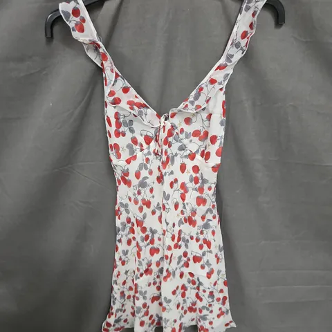 REALISATION THE HAZEL MINI DRESS IN STRAWBERRY SIZE XS