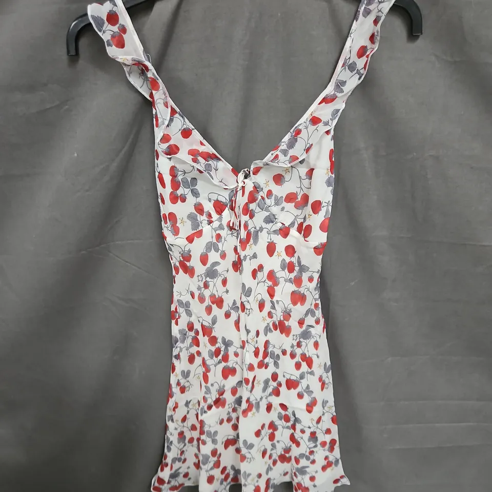 REALISATION THE HAZEL MINI DRESS IN STRAWBERRY SIZE XS
