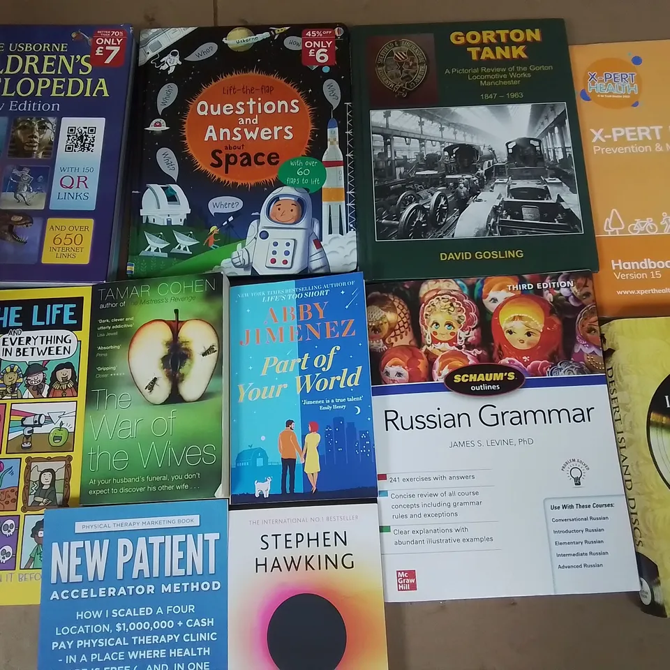 LARGE QUANTITY OF ASSORTED BOOKS TO INCLUDE WORLD OF POLAR BEAR, THE RISEN SHARD AND A YEAR IN THE COUNTRY  - COLLECTION ONLY