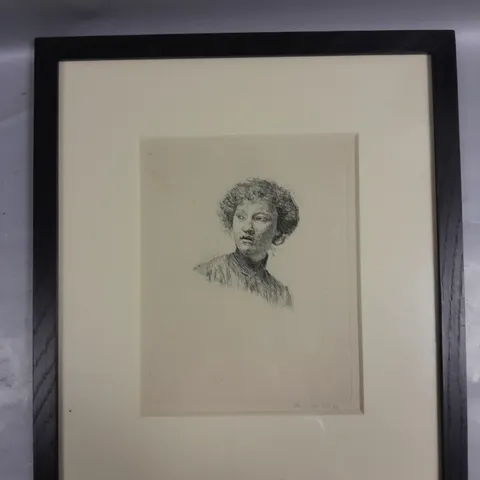 FRAMED AUGUSTUS JOHN THE SERVING MAID PRINT