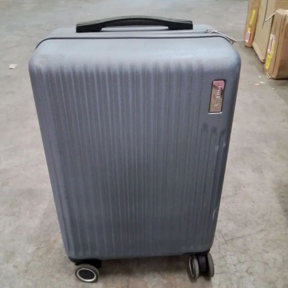 LUGG MINI SILVER TRAVEL CASE ON WHEELS