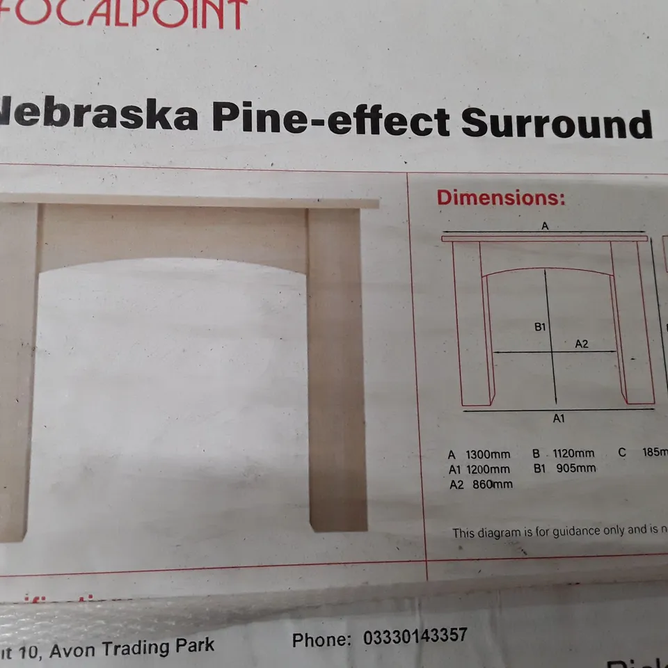 BOXED FOCALPOINT NEBRASKA PINE-EFFECT SURROUND