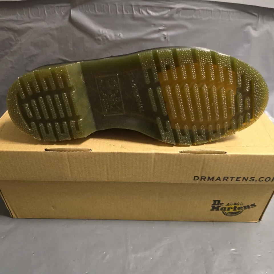 BOXED PAIR OF DR MARTENS ADRIAN YS SHOES - UK SIZE 4