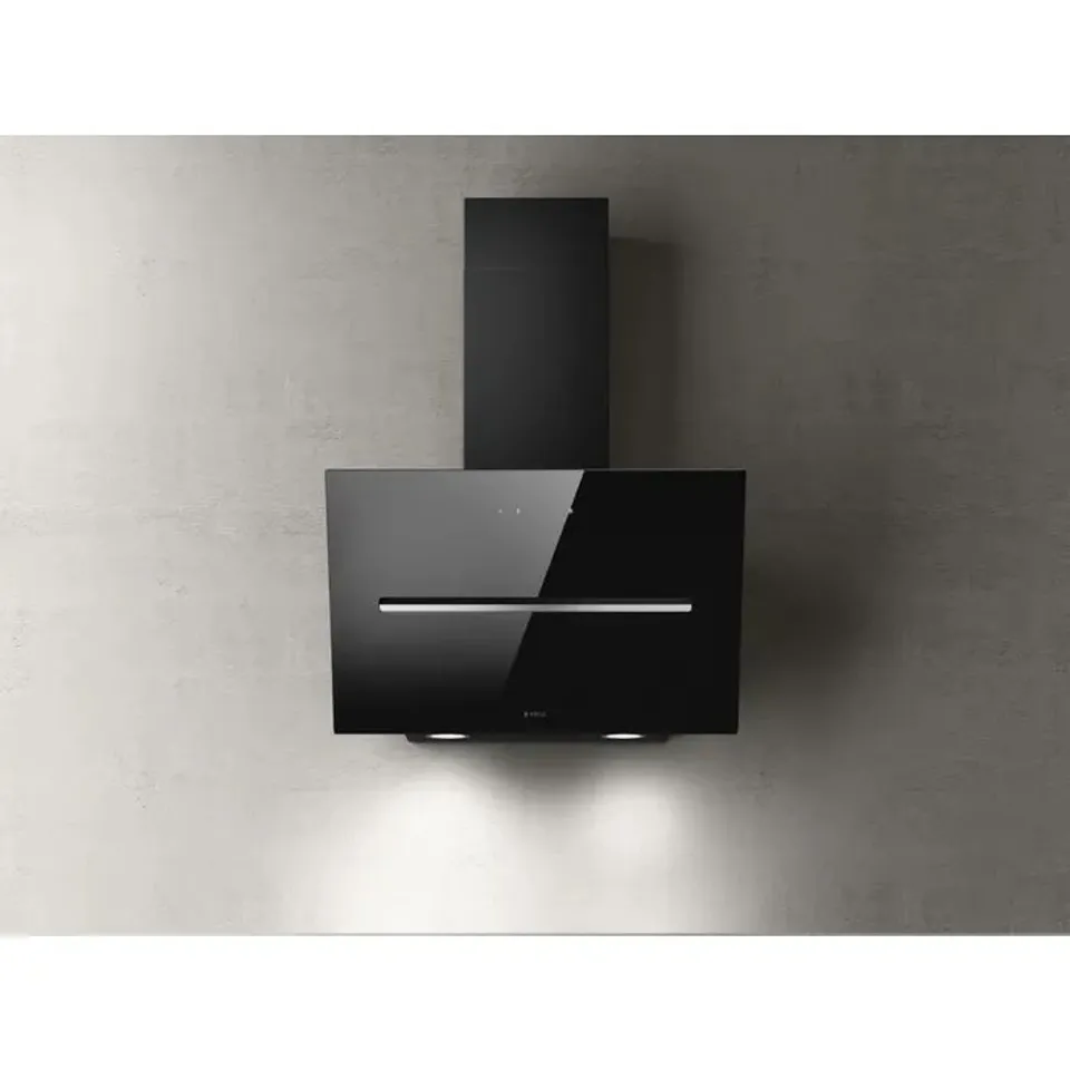 BOXED ELICA SHY-S BL/A/60 WALL HOOD 60 CM, BLACK GLASS