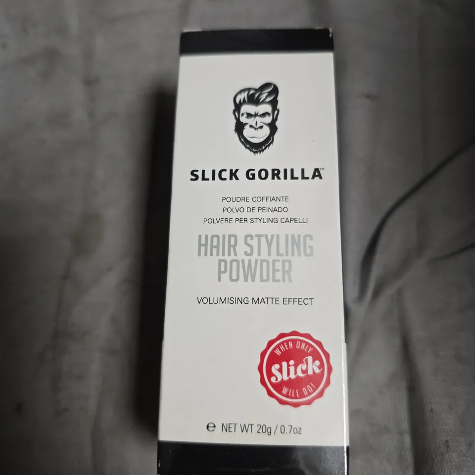 SLICK GORILLA HAIR STYLING POWDER – VOLUMISING MATTE EFFECT, 20G