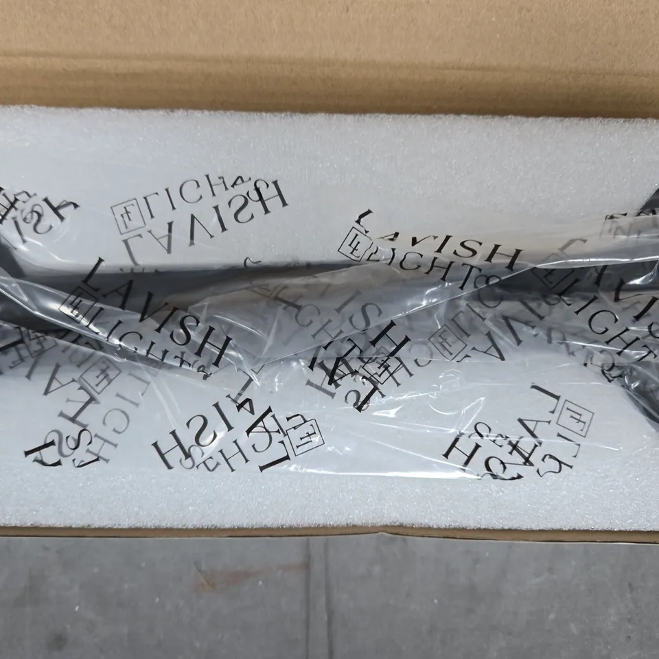 BOXED LAVISH LIGHTS WALL LIGHT IN BLACK