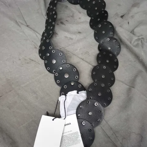 BERSHKA BLACK DISC NECKLACE