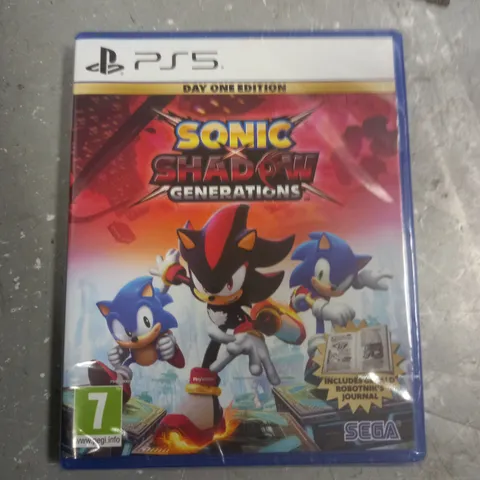 SEALED SONIC SHADOW GENERATIONS DAY ONE EDITION FOR PS5