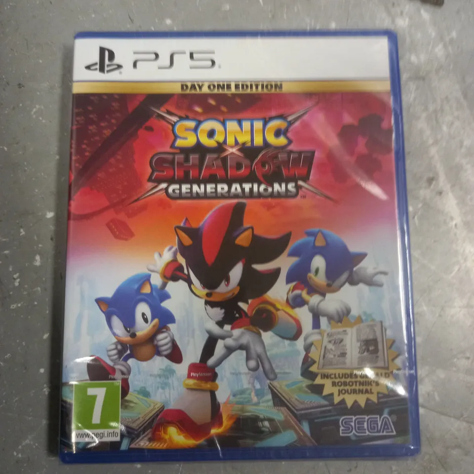 SEALED SONIC SHADOW GENERATIONS DAY ONE EDITION FOR PS5