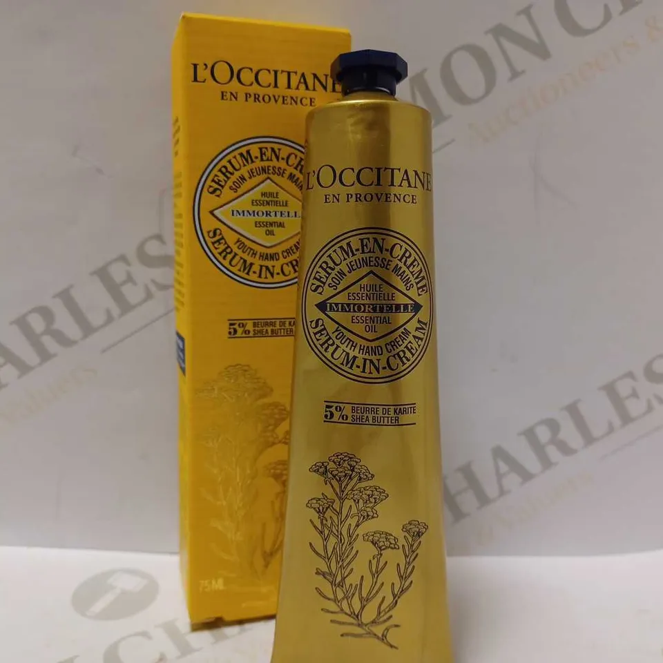 L'OCCITANE SHEA IMMORTELLE YOUTH HAND CREAM 75ML