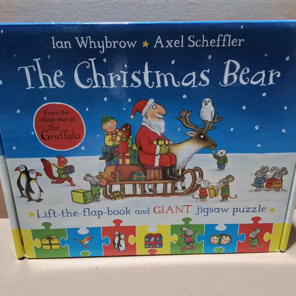 LOT OF 7 BRAND NEW THE CHRISTMAS BEAR BOOK AND JIGSAW SET
