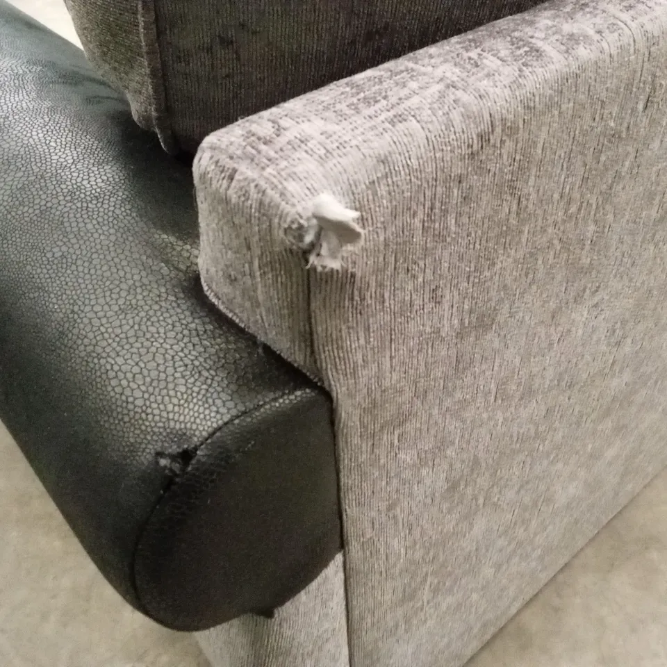NARVA STANDARD FABRIC/FAUX LEATHER 3 SEATER SOFA RRP £849