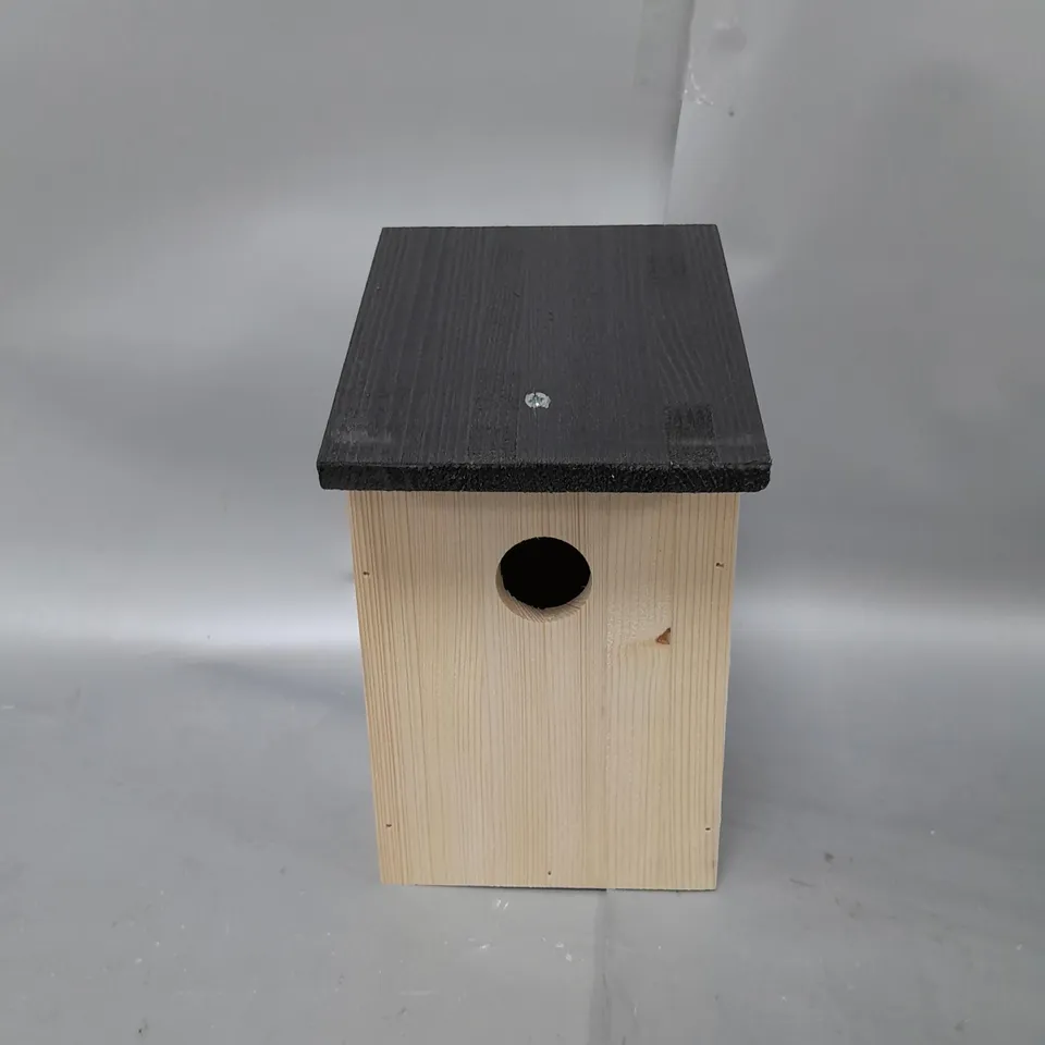 SET OF 4 WOODEN BIRD FEEDERS