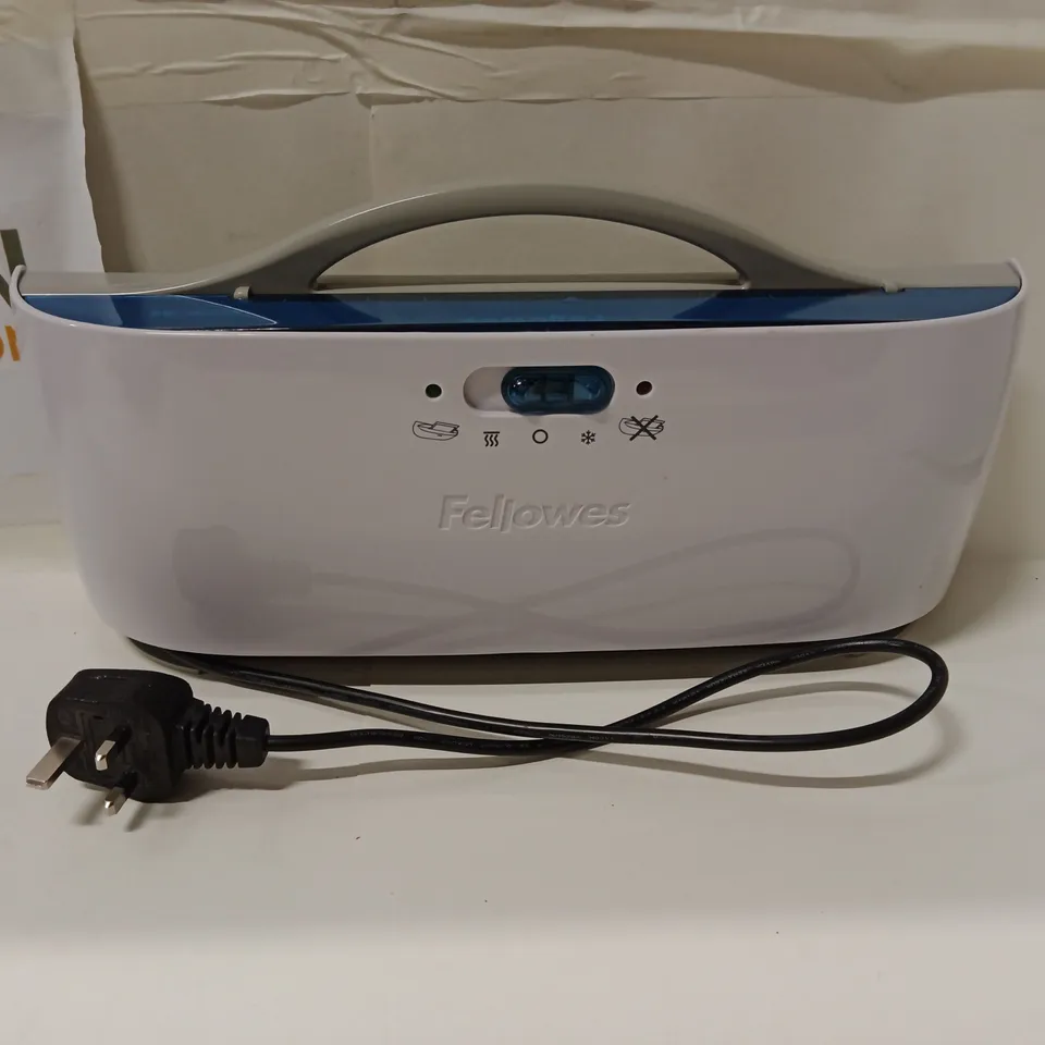 UNBOXED FELLOWES MPL-2 LAMINATOR – 220-240V (MPL-2) – DESKTOP OFFICE EQUIPMENT