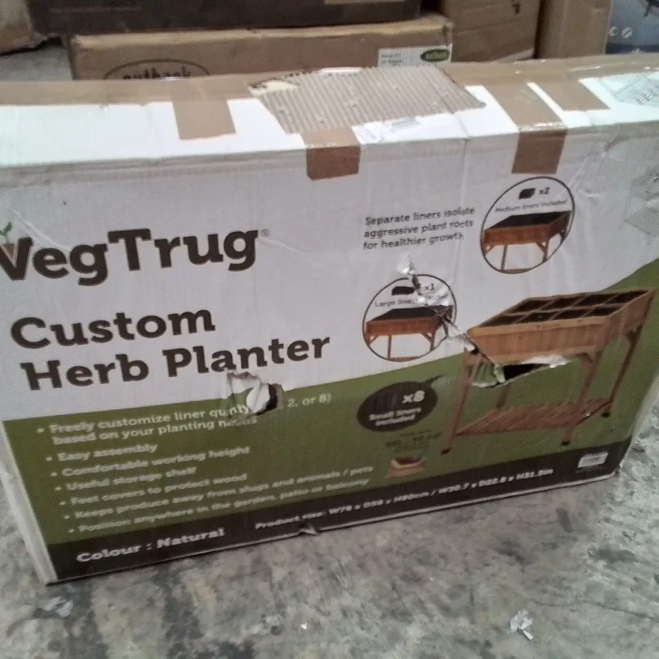 BOXED VEGTRUG CUSTOM HERB PLANTER