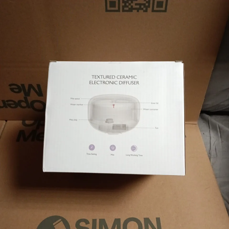 THE WHITE COMPANY TEXTURED CERAMIC ELECTRONIC DIFFUSER – BOXED