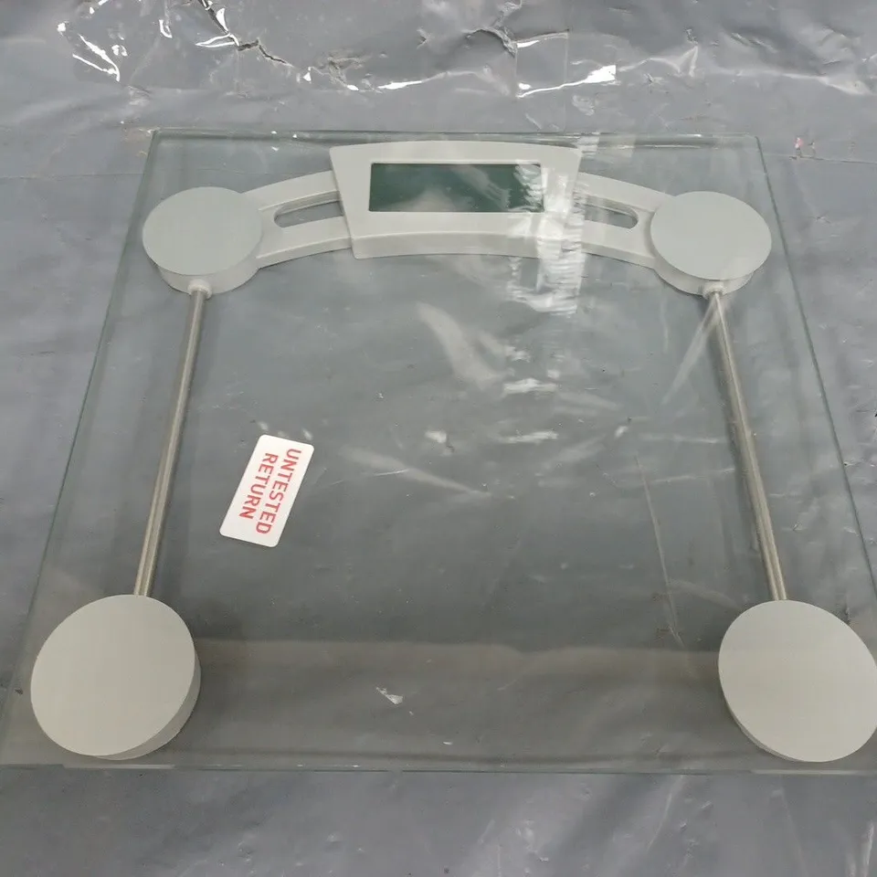 UNBRANDED DIGITAL BATHROOM SCALES - CLEAR - COLLECTION ONLY