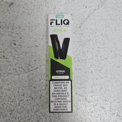 APPROXIMATELY 200 BOXED HALE FLIQ CITRUS FUSION REPLACEMENT POD PACKS (2 REPLACEMENT PODS PER PACK)
