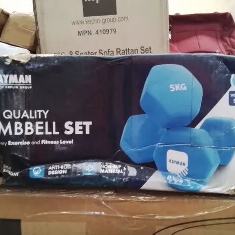 PAIR OF KEPLIN KAYMAN 5KG DUMBELLS