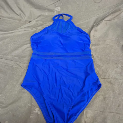 POUR MOI BEACH BOUND HIGH NECK SWIMSUIT – ULTRAMARINE, UK 16
