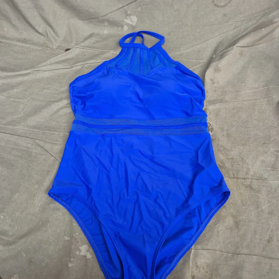 POUR MOI BEACH BOUND HIGH NECK SWIMSUIT – ULTRAMARINE, UK 16