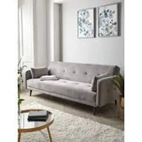 BOXED QUALITY DESIGNER CADIZ VELVET SOFA BED
