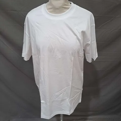 LOST SOLES MERCERISED TSHIRT IN WHITE SIZE S