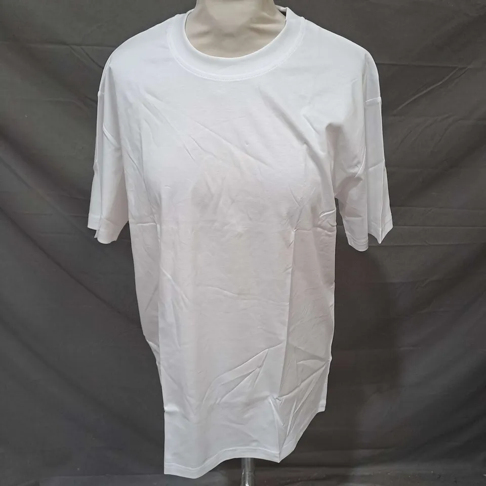 LOST SOLES MERCERISED TSHIRT IN WHITE SIZE S