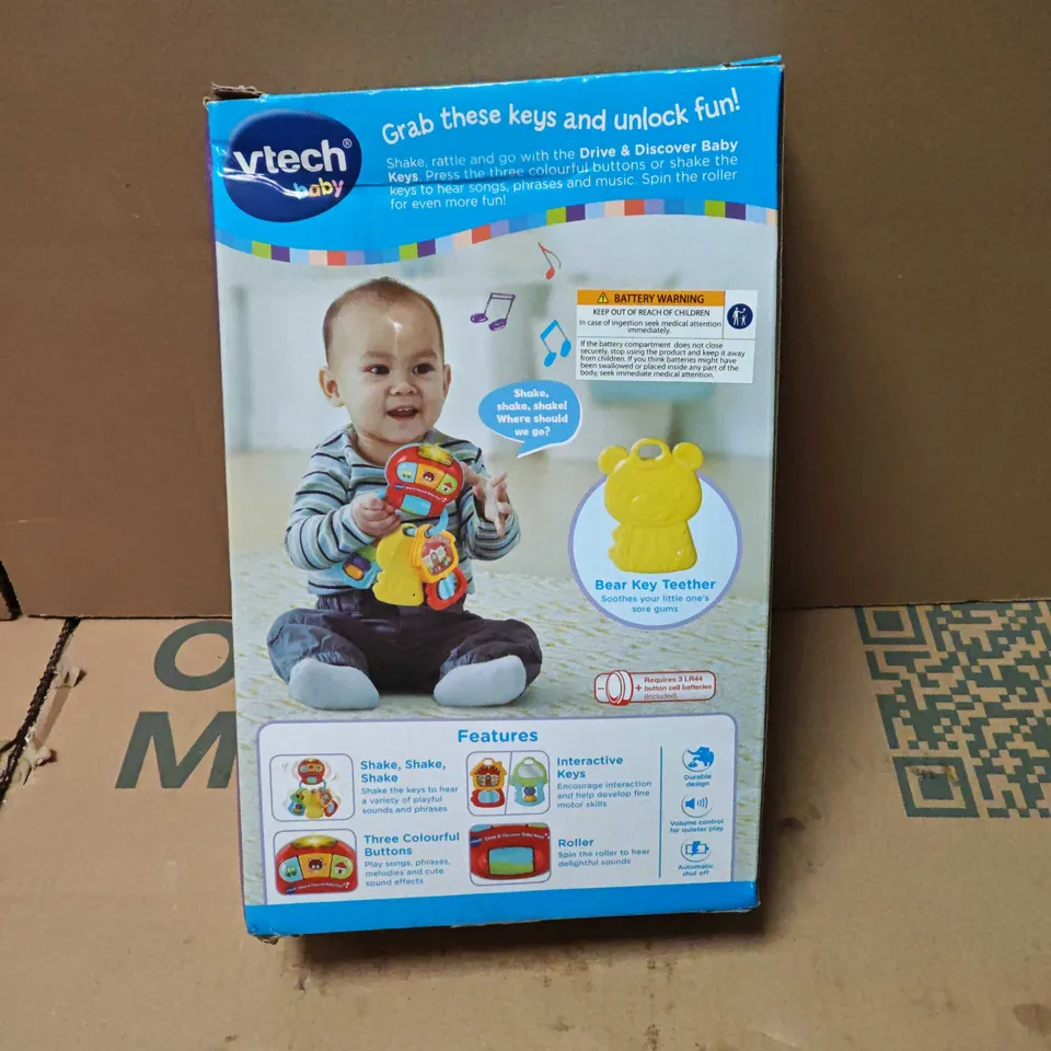 VTECH BABY DRIVE & DISCOVER BABY KEYS – INTERACTIVE TOY KEYS (BIRTH+)