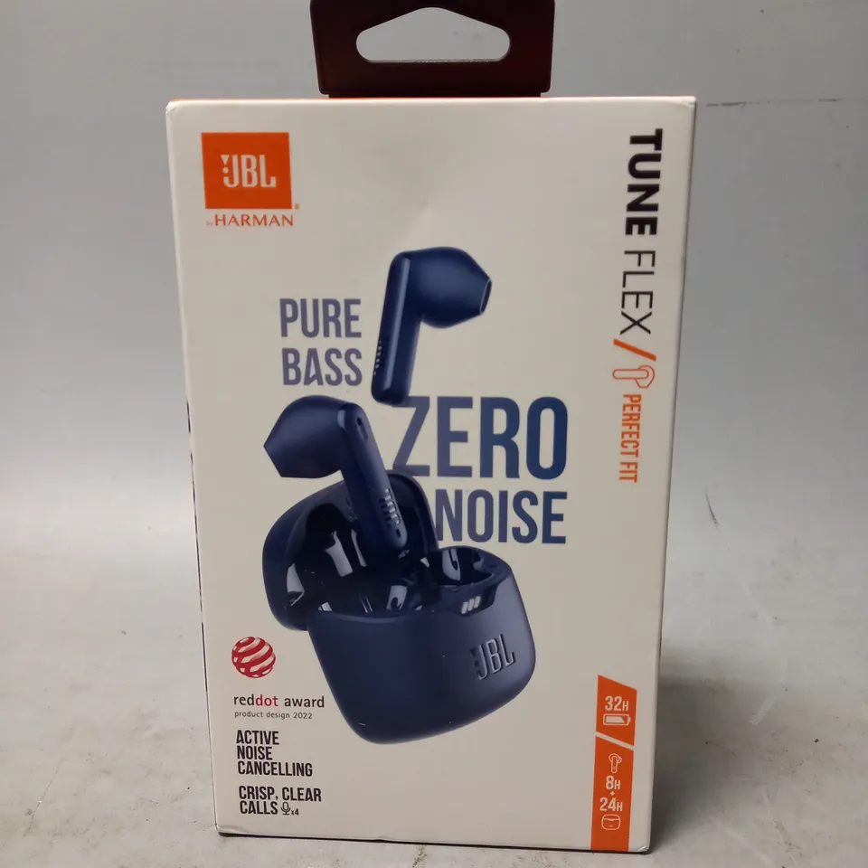 SEALED JBL TUNE FLEX IN-EAR BLUETOOTH HEADPHONES BLUE