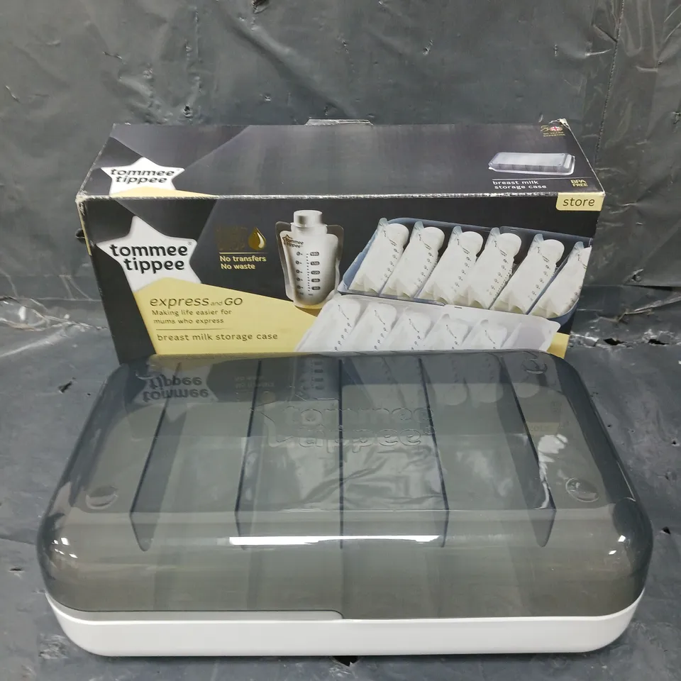 BOXED TOMMEE TIPPEE EXPRESS AND GO BREAST MILK STORAGE CASE 