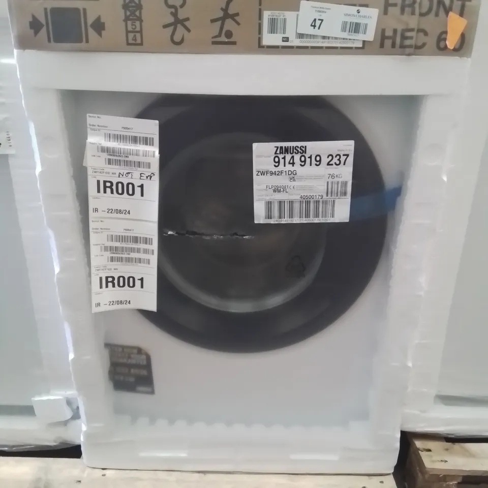 ZANUSSI ZWF942F1DG 9KG WASHING MACHINE WITH 1400 RPM - WHITE - A RATED