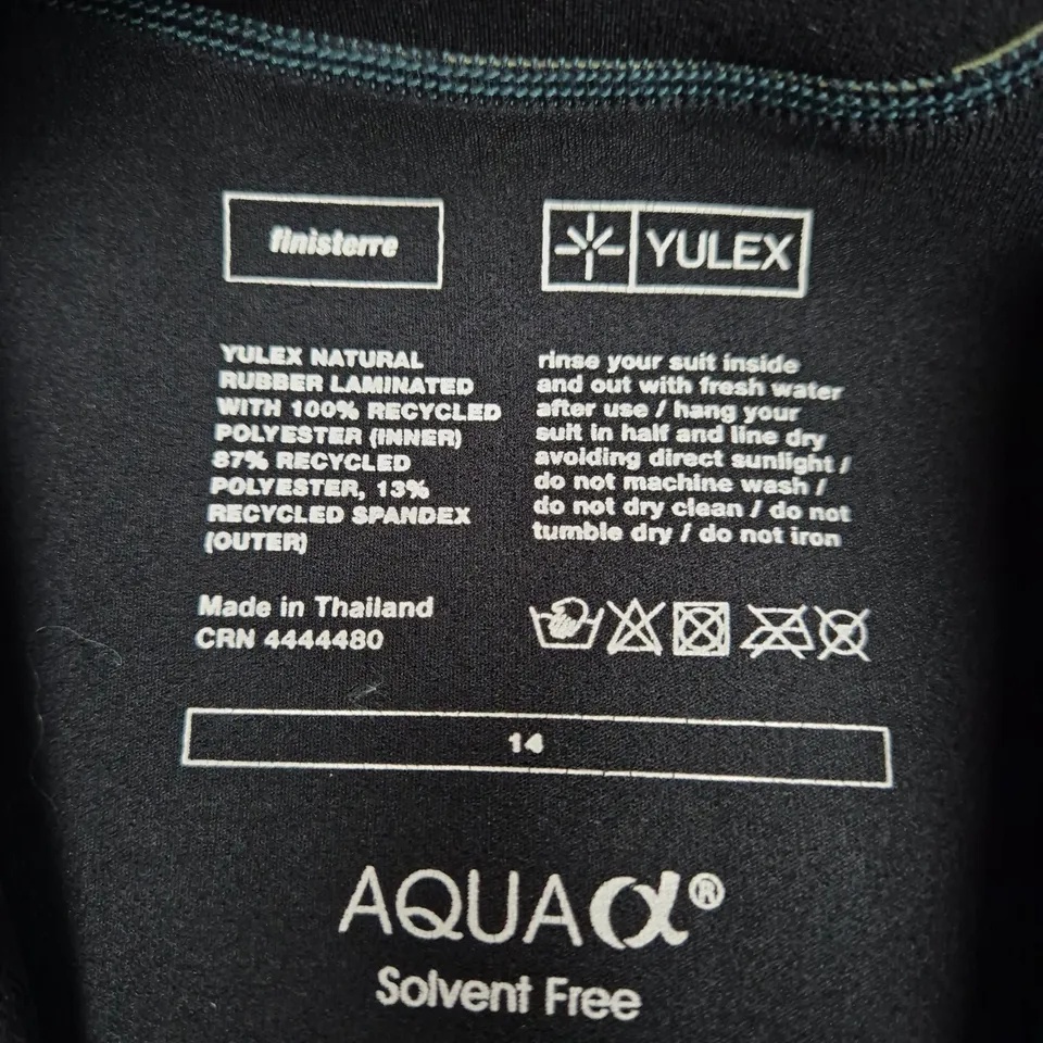 FINISTERRE YULEX WETSUIT – WOMEN’S LONG-SLEEVE CHEST-ZIP - SIZE 14