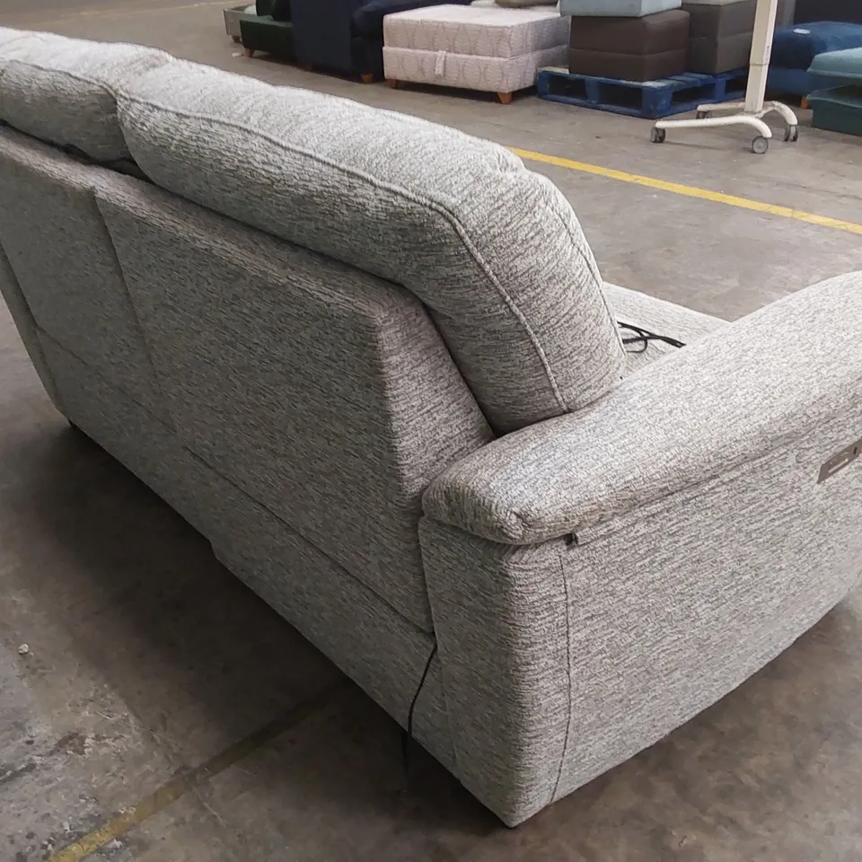 G PLAN 3 SEATER FABRIC UPHOLSTERED ELECTRIC RECLINER SOFA