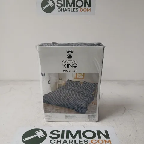 COTTON KING DUVET SET – DUVET COVER AND 2 PILLOW CASES