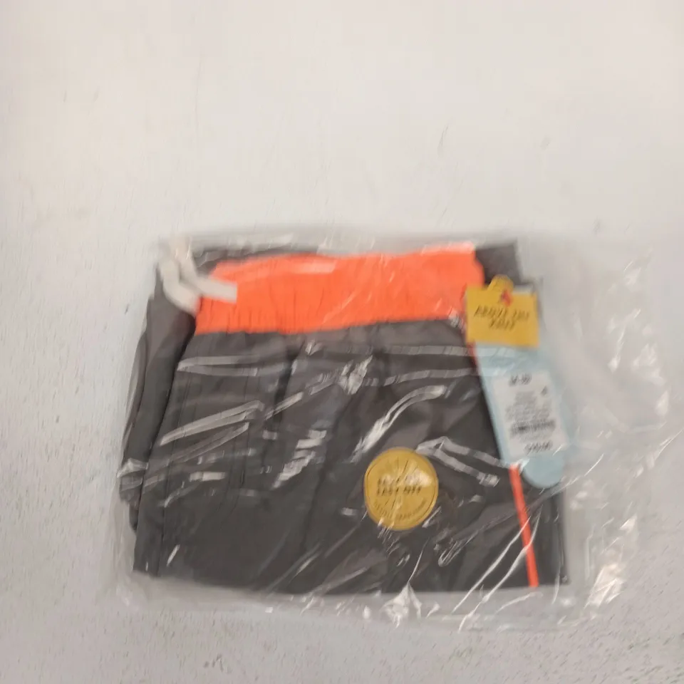BOX OF APPROXIMATELY 12 CAT AND JACK GRAY SWIM SHORTS IN ASSORTED SIZES